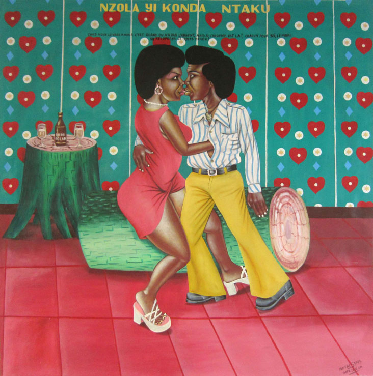 <strong>NZOLA YI KONDA</strong><br/> Acrylic on canvas / 130 x 130cm / 2012